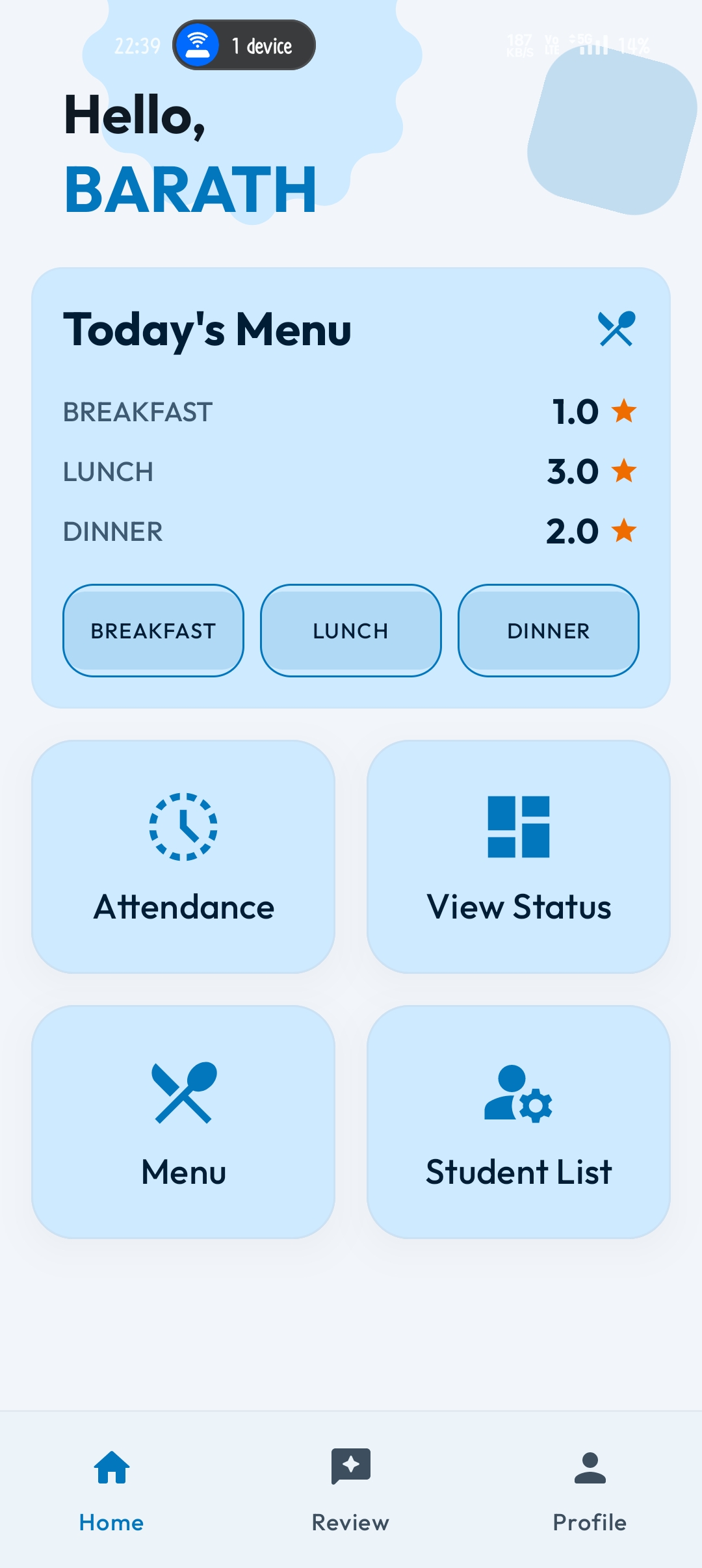 Light Theme Interface