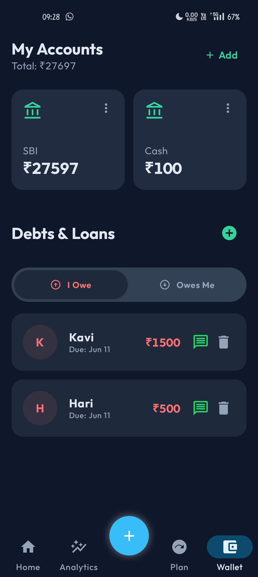 Accounts & Wallet